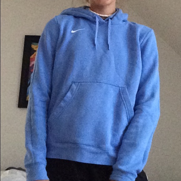 nike light blue hoodie